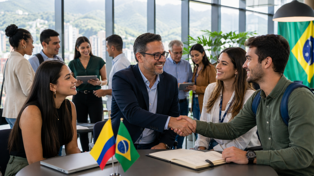 Ibagué se conecta con Brasil: Uniremington abre agenda internacional para mirar más lejos ibagué se conecta con brasil
